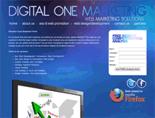 Tablet Screenshot of digitalonemarketing.com